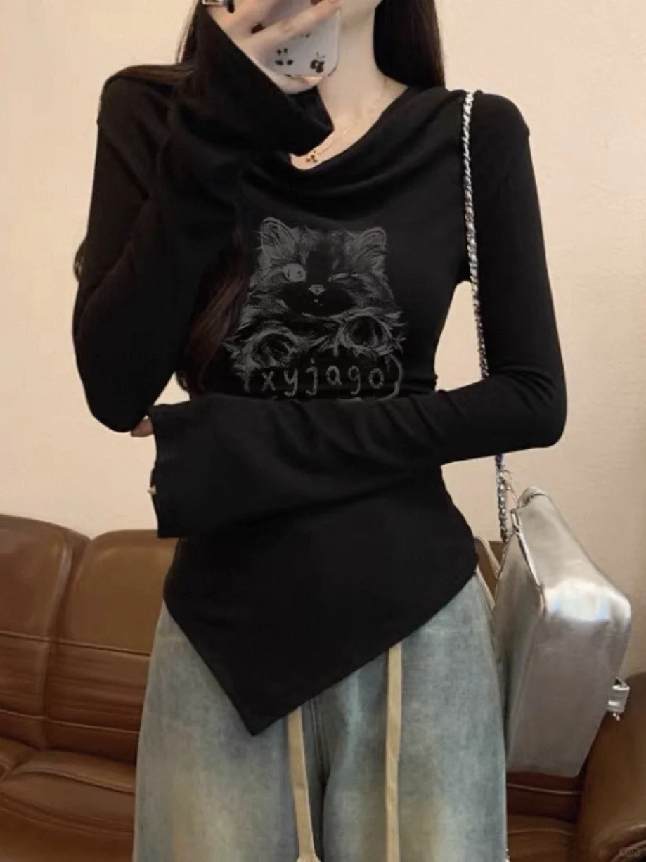 ?这件斜肩T恤也太顶了！一秒穿出美式chic高