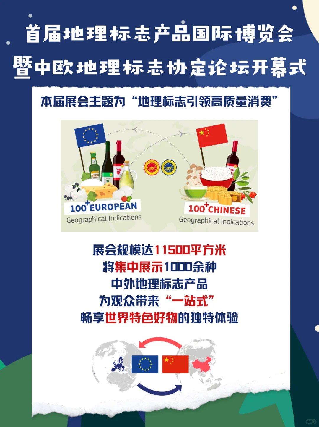 ? 首届地理标志产品国际博览会开幕啦！