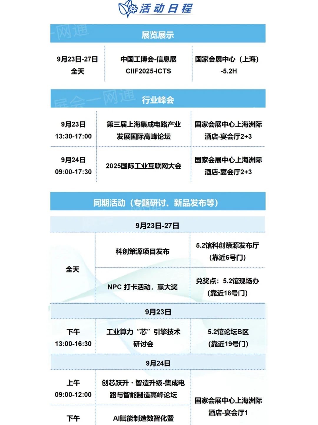 9月23日中国工博会攻略+展位图+门票+展商