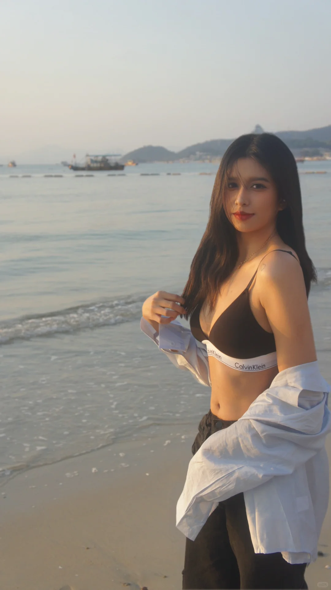 CK与海边日落简直是绝配?稳稳出片很安心