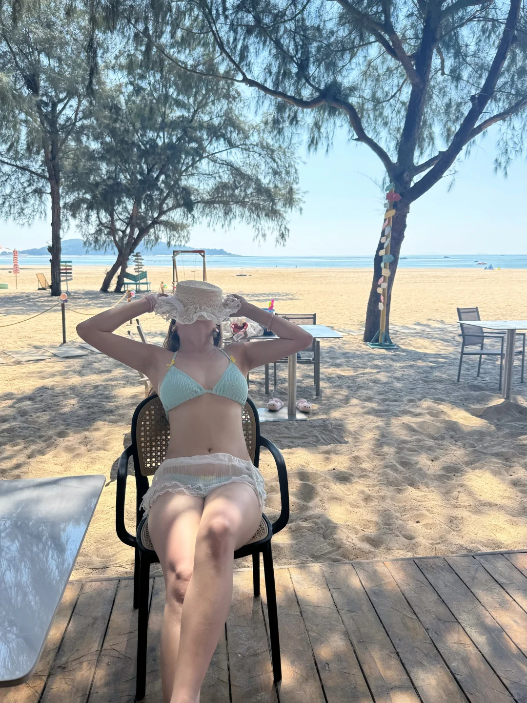 第一次穿比基尼！