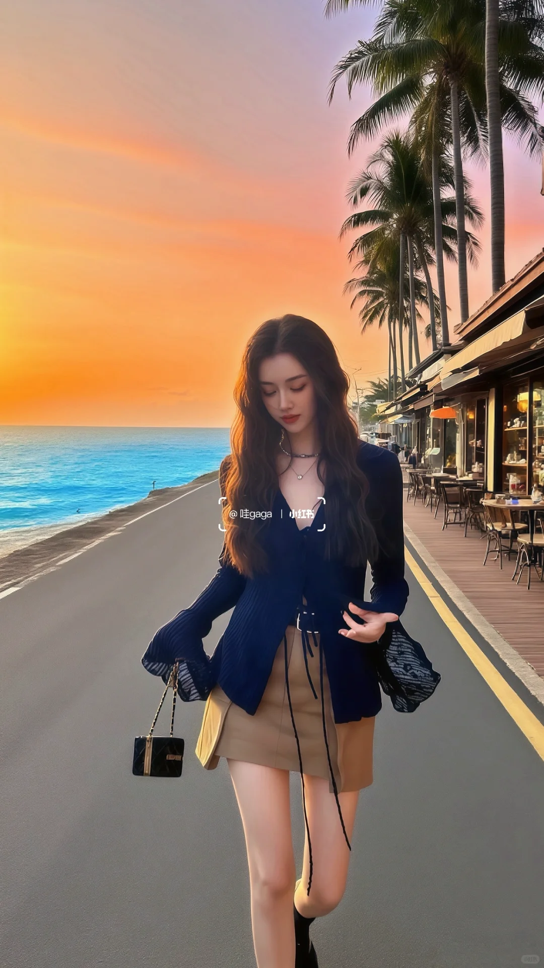 海边日落也太好拍了吧