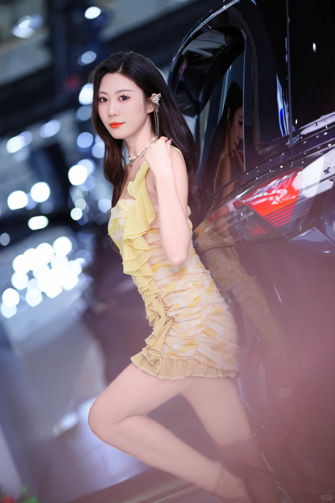 别克展台站岗结束啦～?