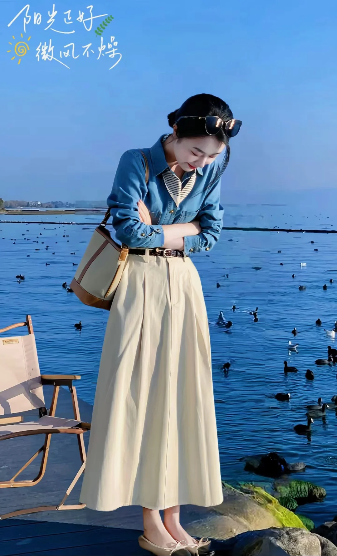 牛仔衬衫在不同季节都能发光发热✨