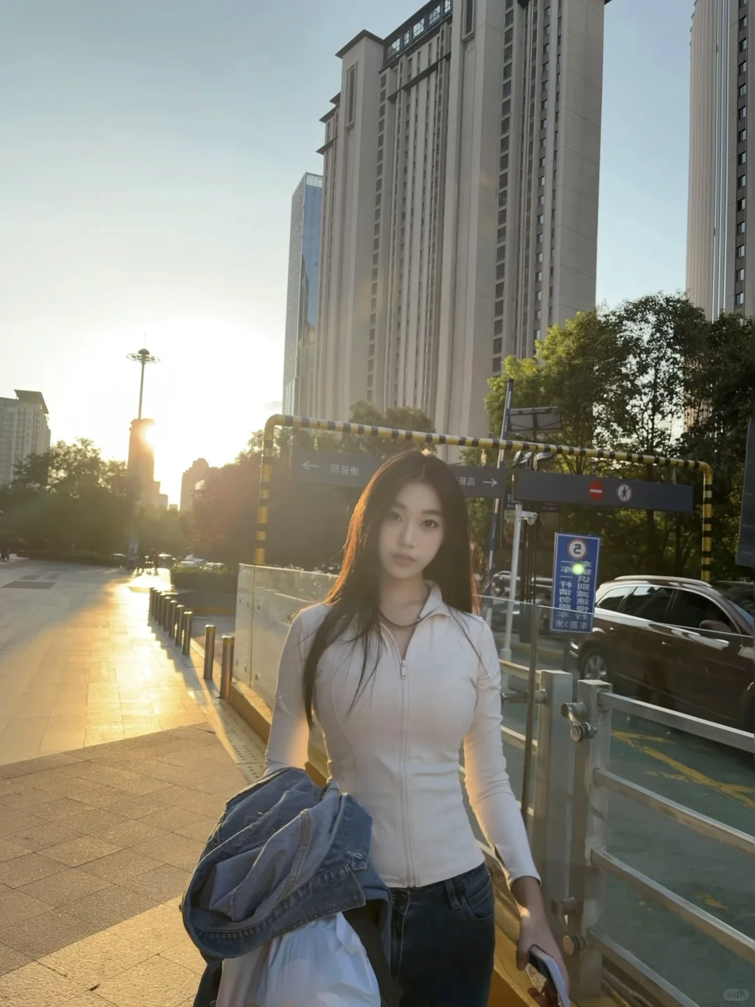 172/100瑜伽服➕牛仔裤也太显瘦了！