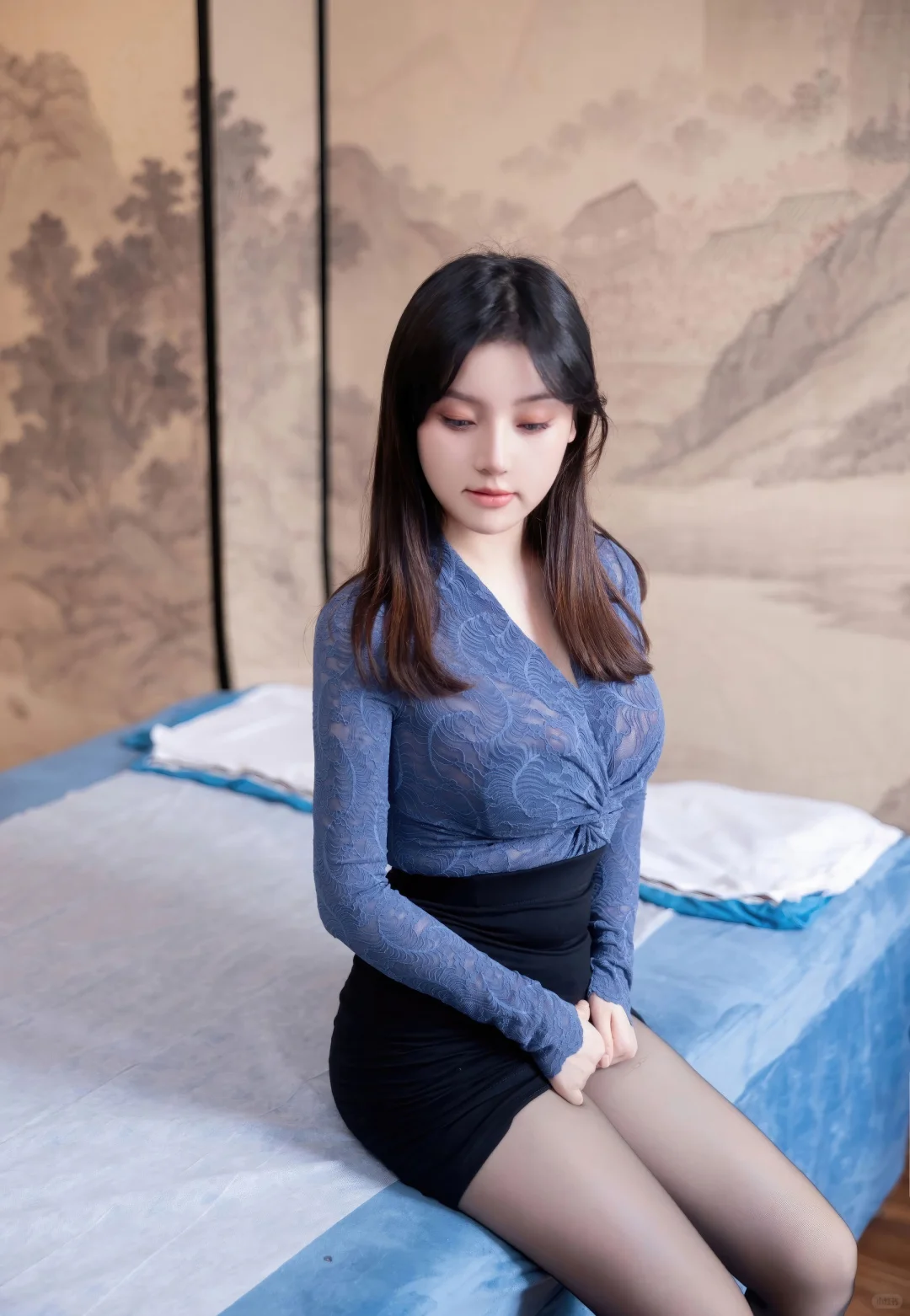 千寻壁纸|紫色韵味少妇写真【第十六篇】