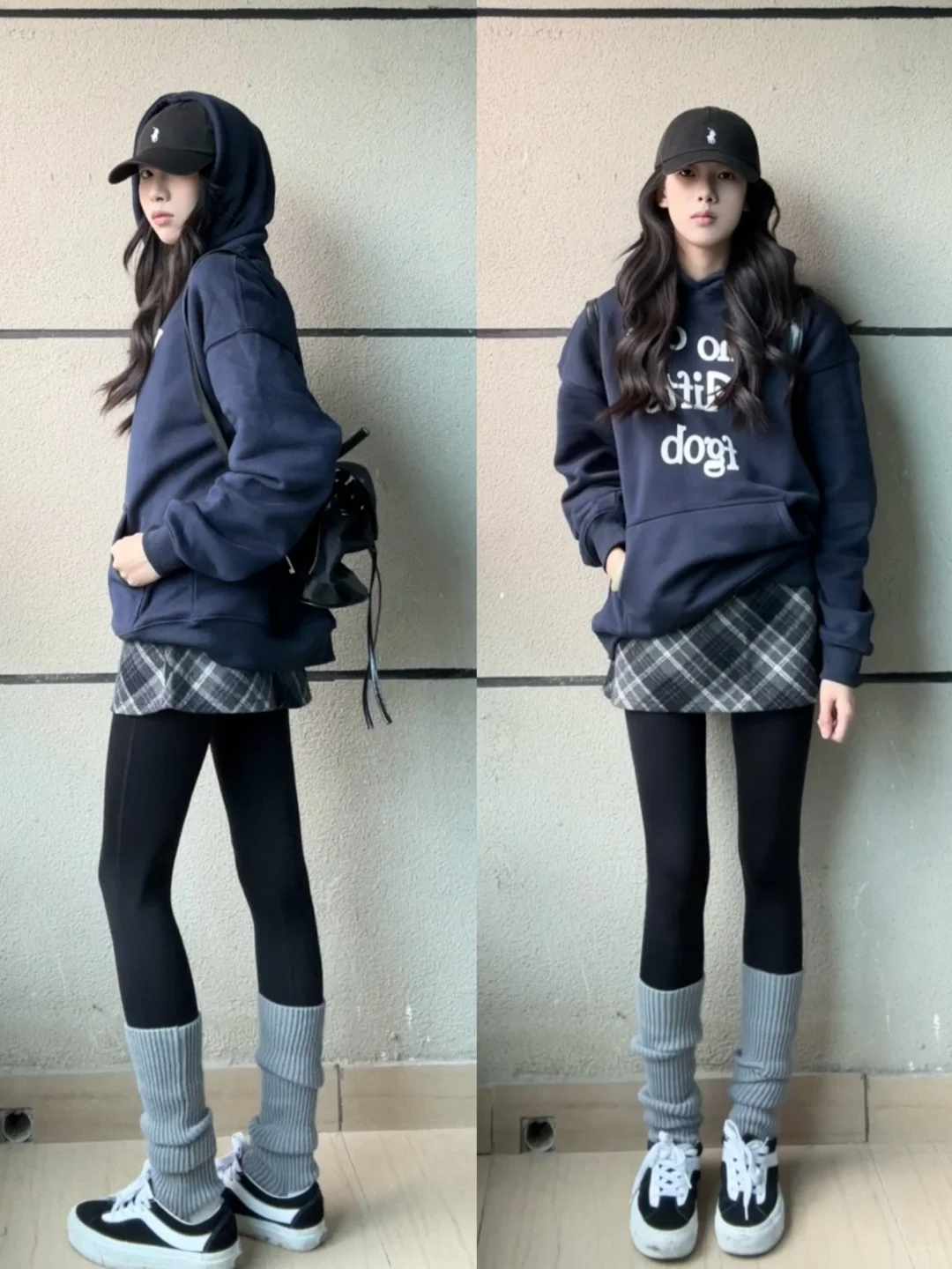 套头卫衣➕瑜伽裤好美高