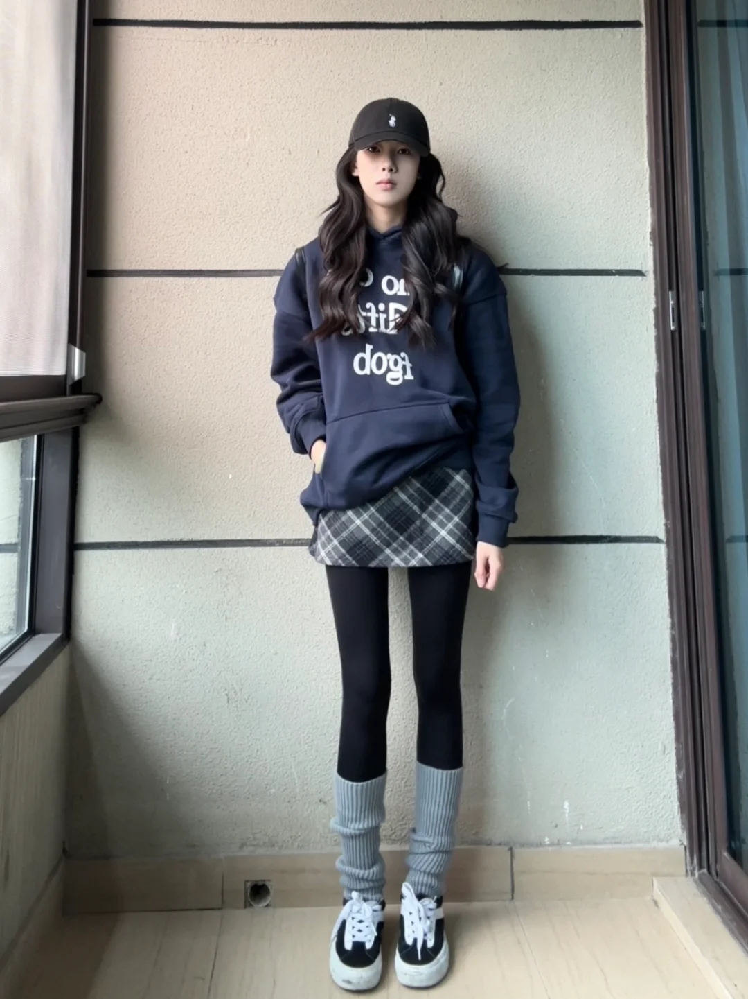 套头卫衣➕瑜伽裤好美高