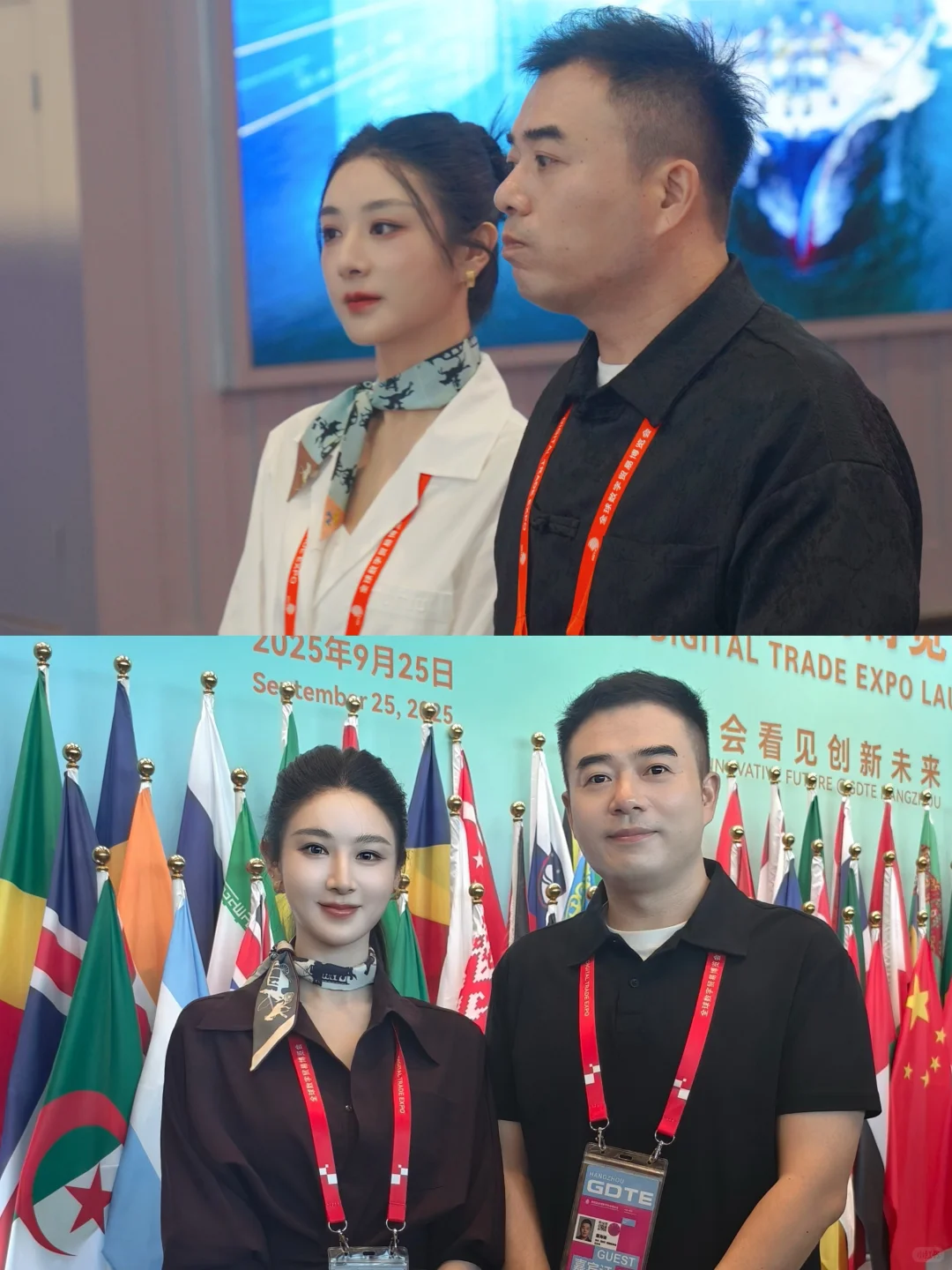 带娃逛数贸会,谦寻四年变化还挺大