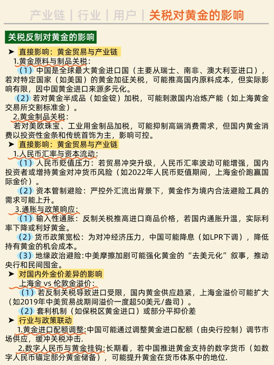 一天吃透一条产业链。NO.22 黄金产业