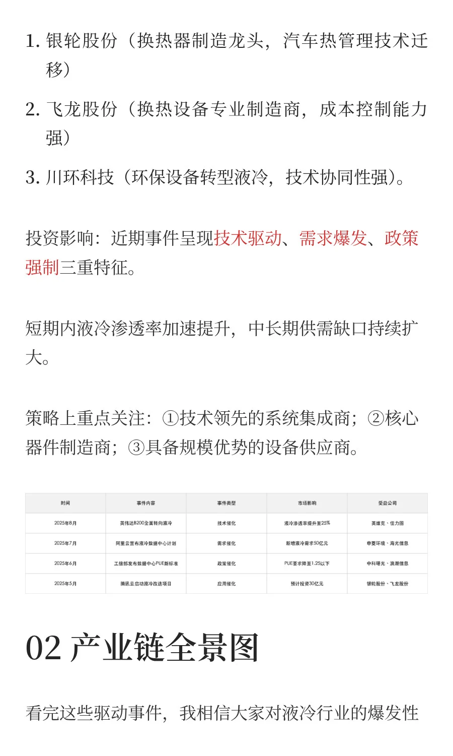 液冷产业链深度解析，AI算力驱动的千亿市场