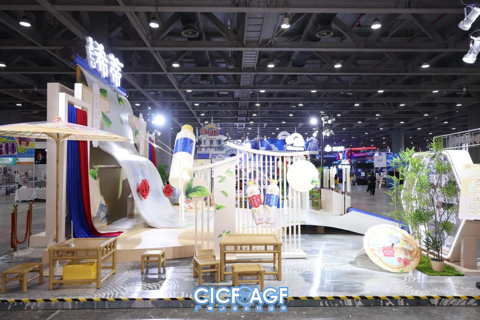 CICF展会现场.希希牛乳茶‖拉萨展位搭建