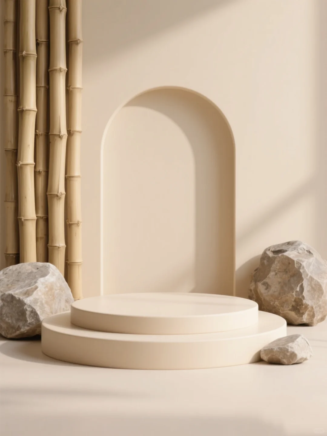 中式电商背景展台