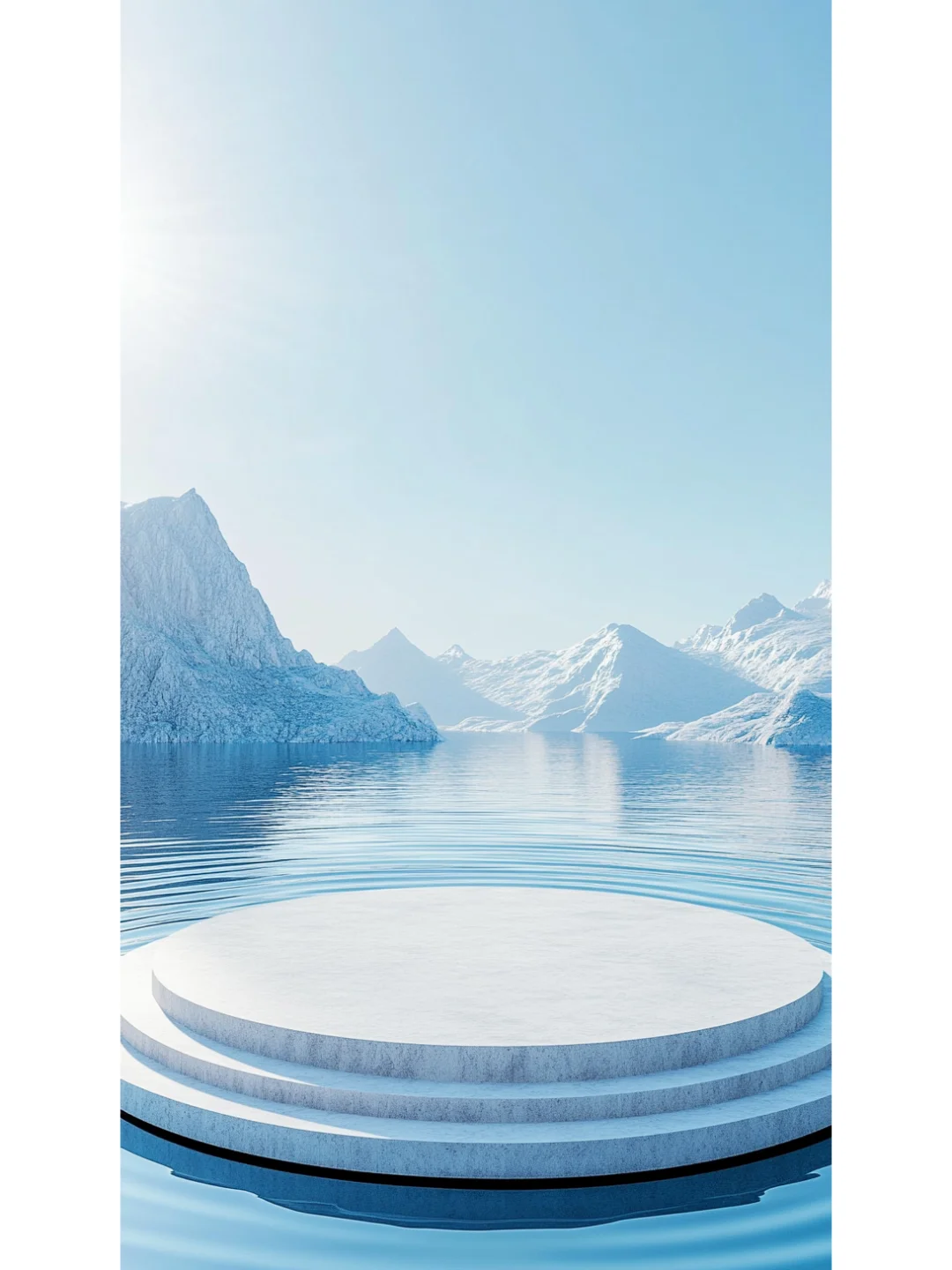 蓝色系 | 电商展台背景分享