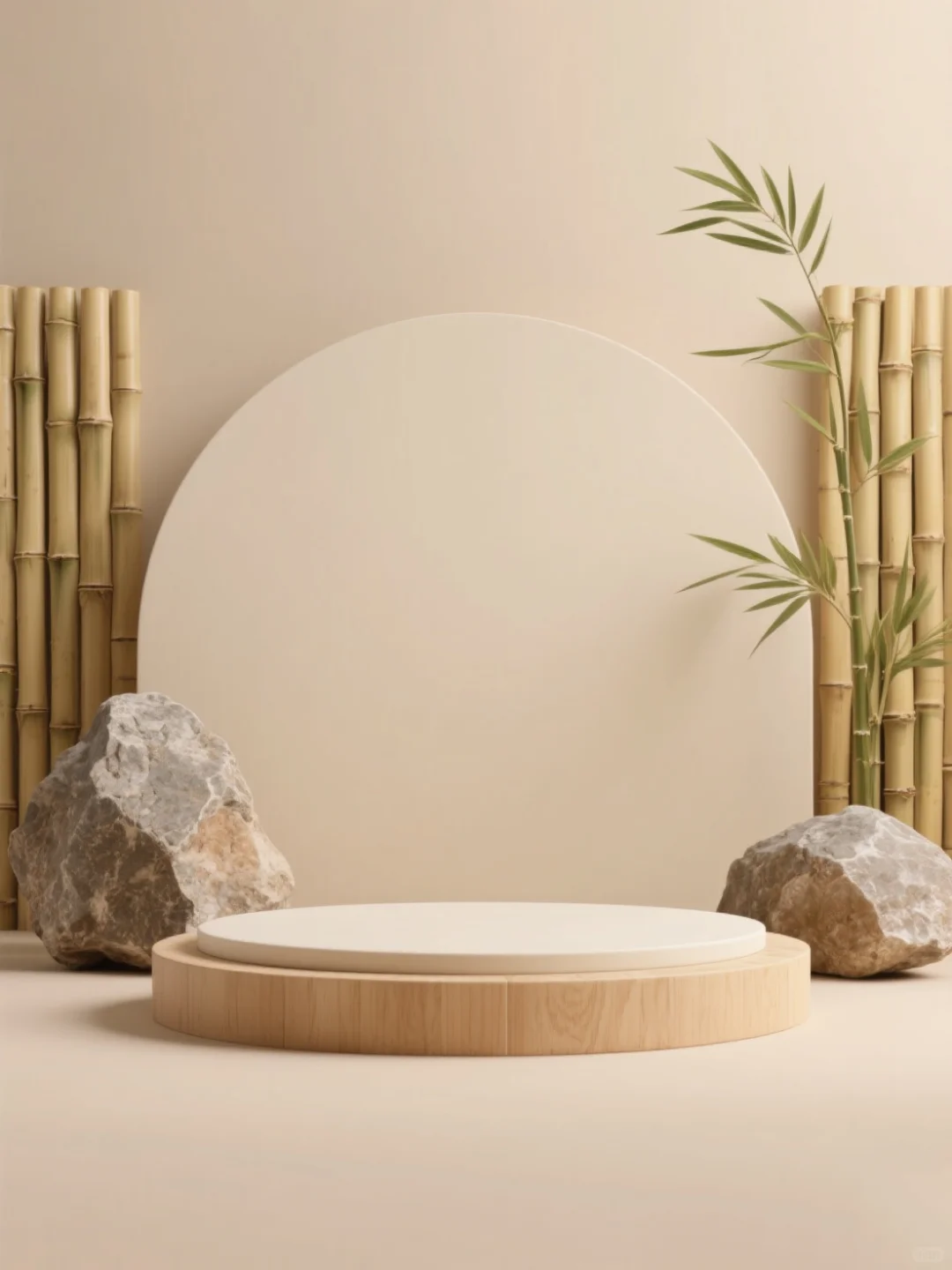 中式电商背景展台