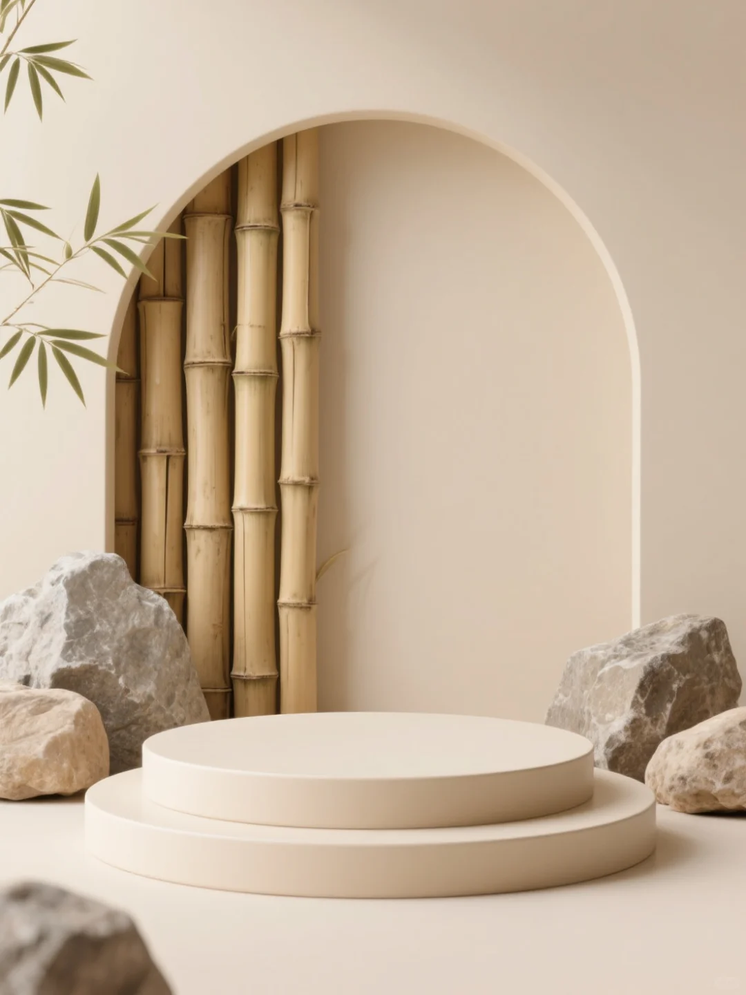 中式电商背景展台