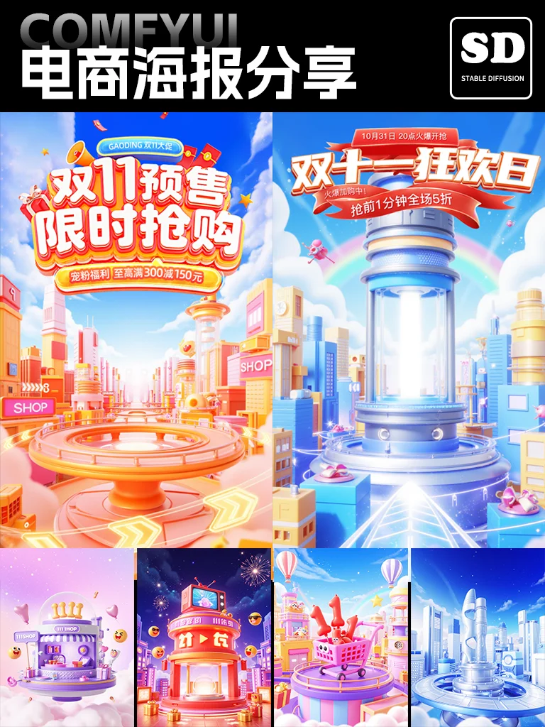 AI做的电商海报我竟然觉得好看?