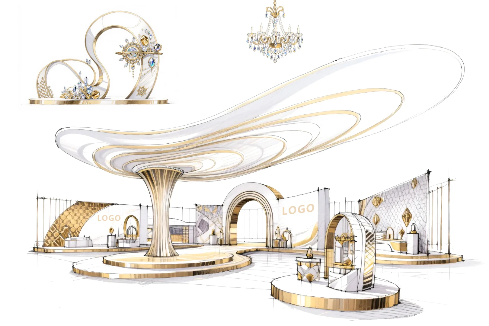 奢华展厅 诠释品牌格调