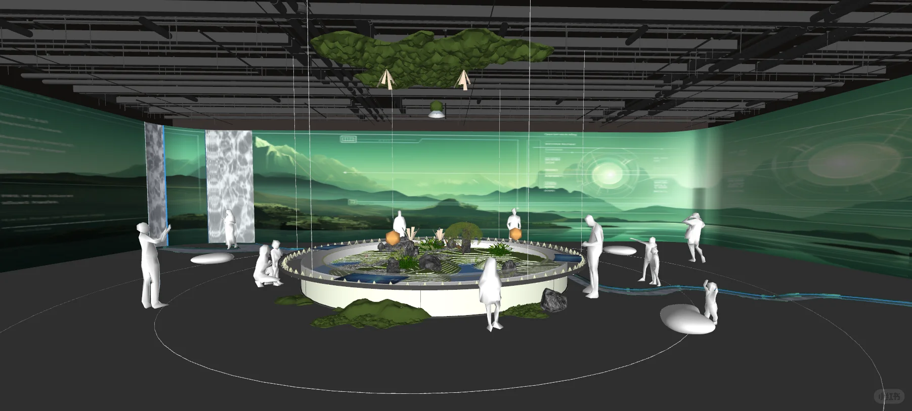 SU|有设计感沉浸式展厅概念展览馆(十八·上)