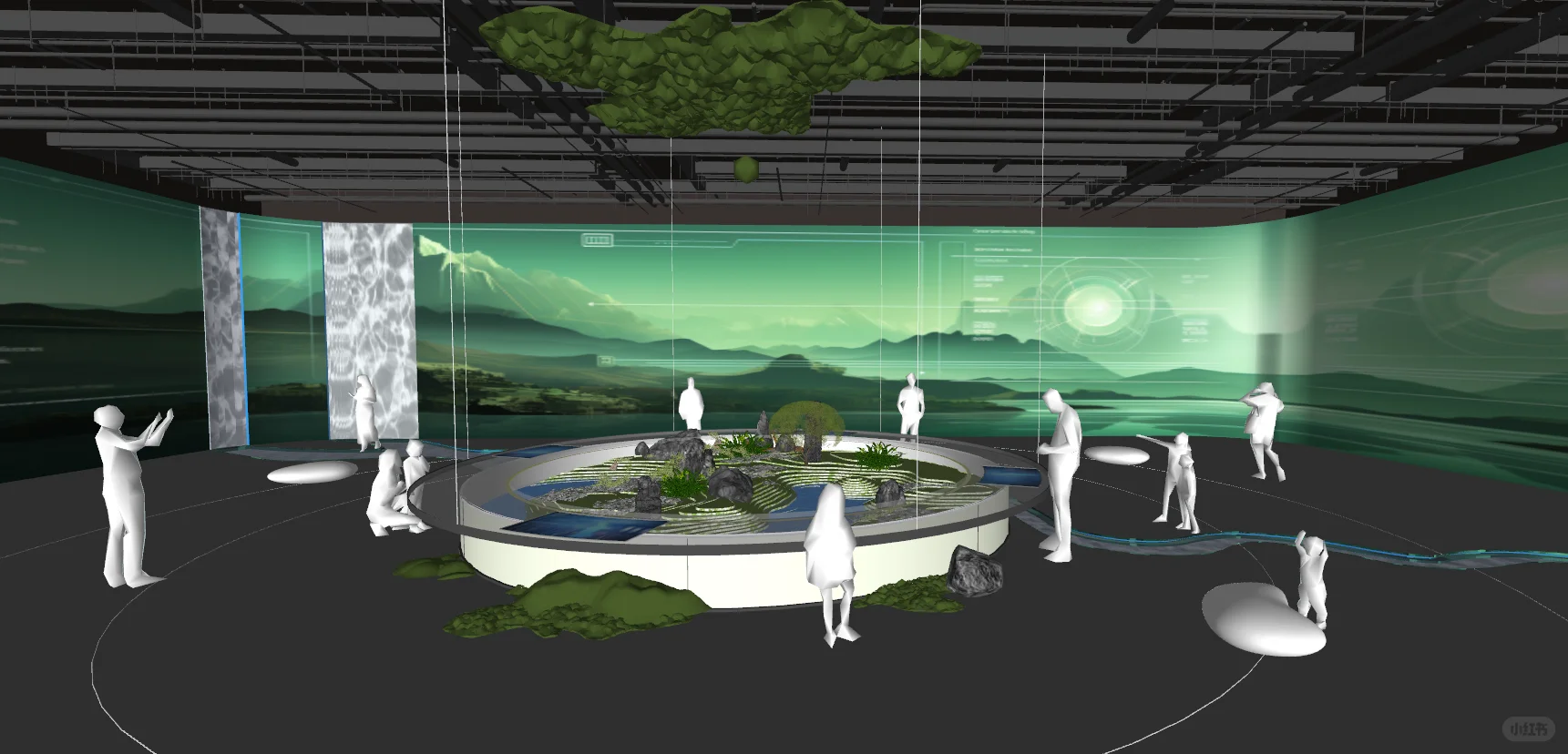 SU|有设计感沉浸式展厅概念展览馆(十八·上)