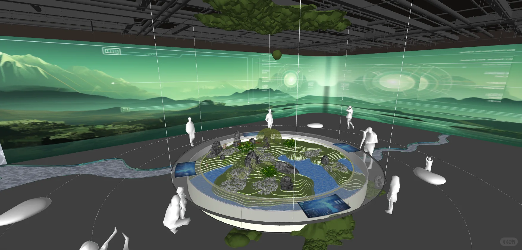 SU|有设计感沉浸式展厅概念展览馆(十八·上)