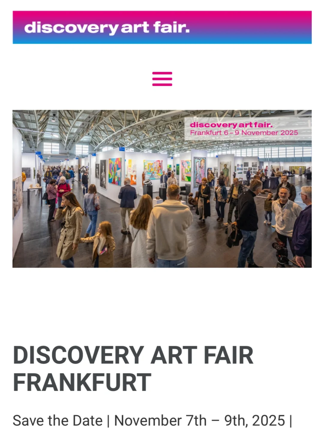 ??法兰克福国际艺术博览会 免费门票开售