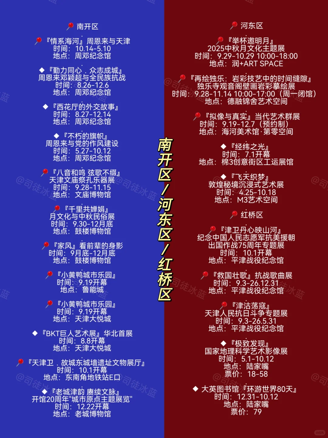 天津看展‼️25年10月本地展览指南51个新展