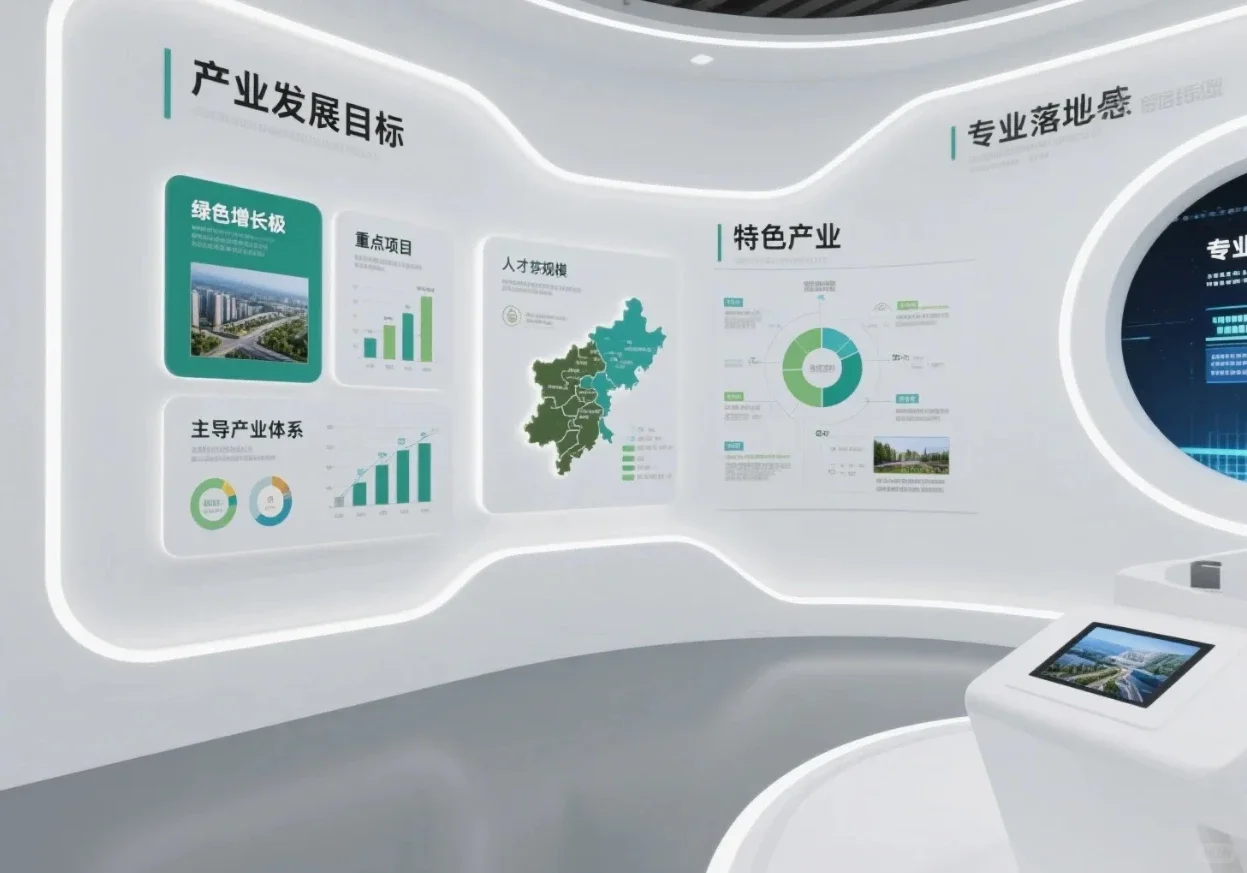 产业展厅设计分享｜清晰又高级的视觉盛宴