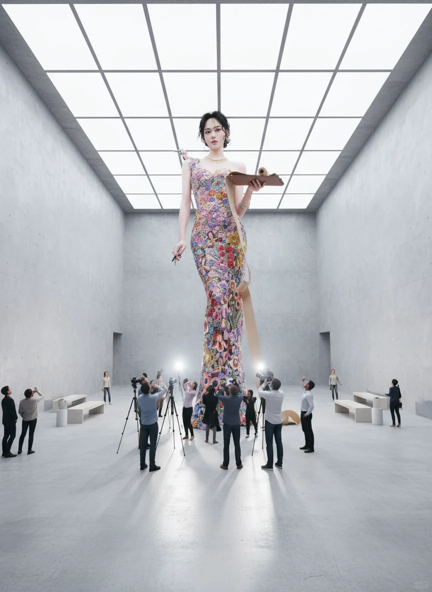 女明星们的巨型艺术展！！！( AI )版