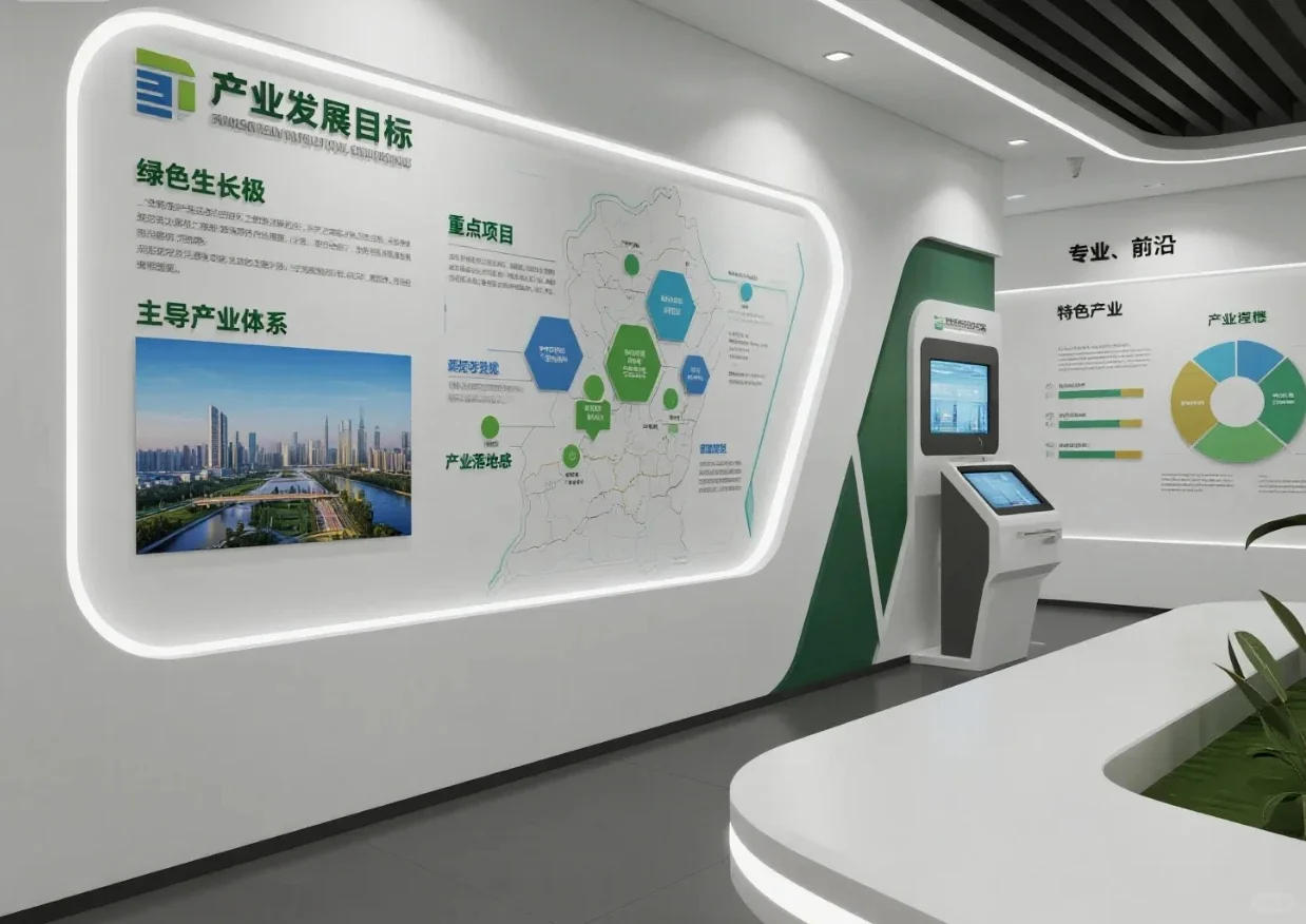 产业展厅设计分享｜清晰又高级的视觉盛宴