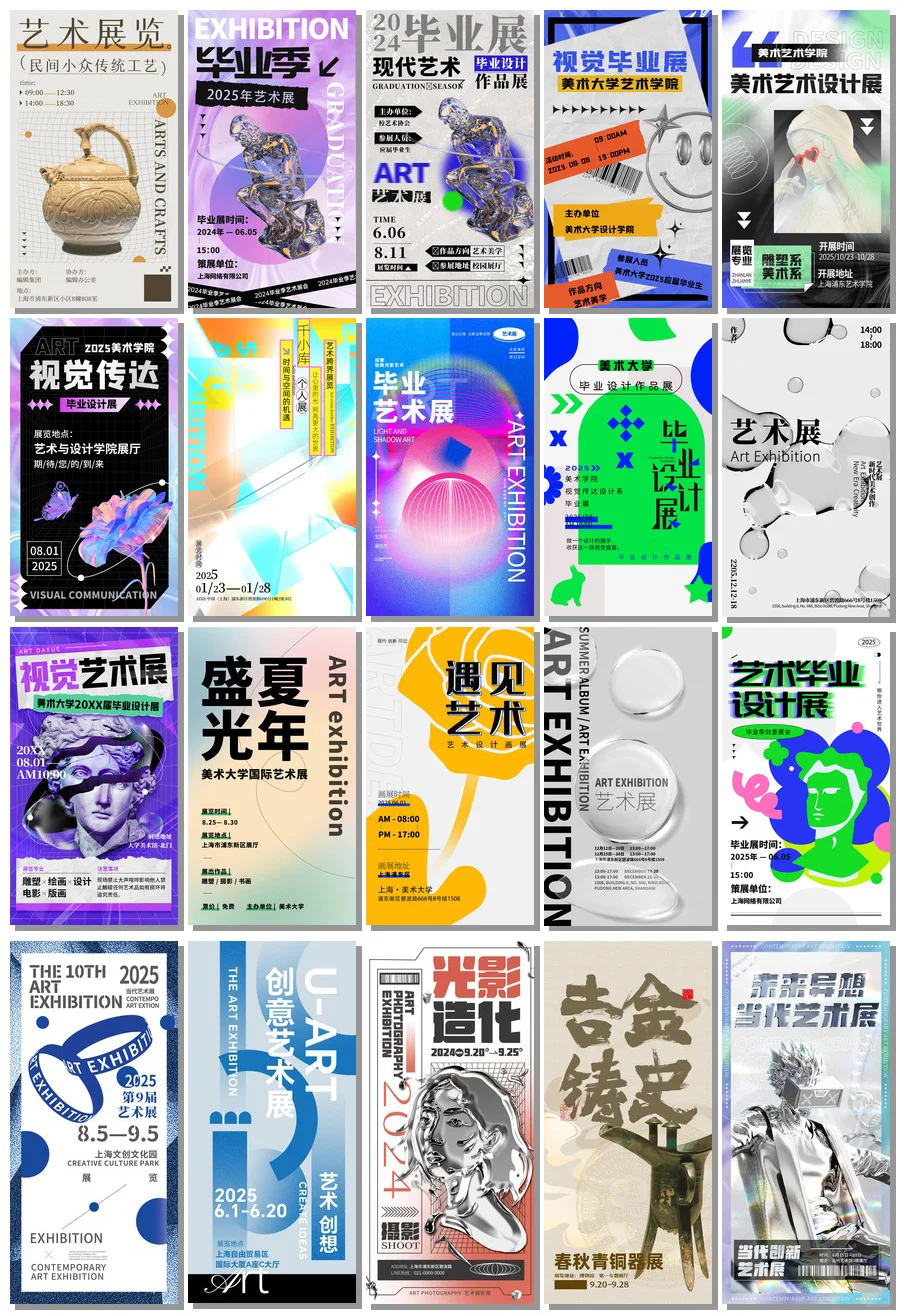 艺术展海报设计?,一起领略艺术之美!