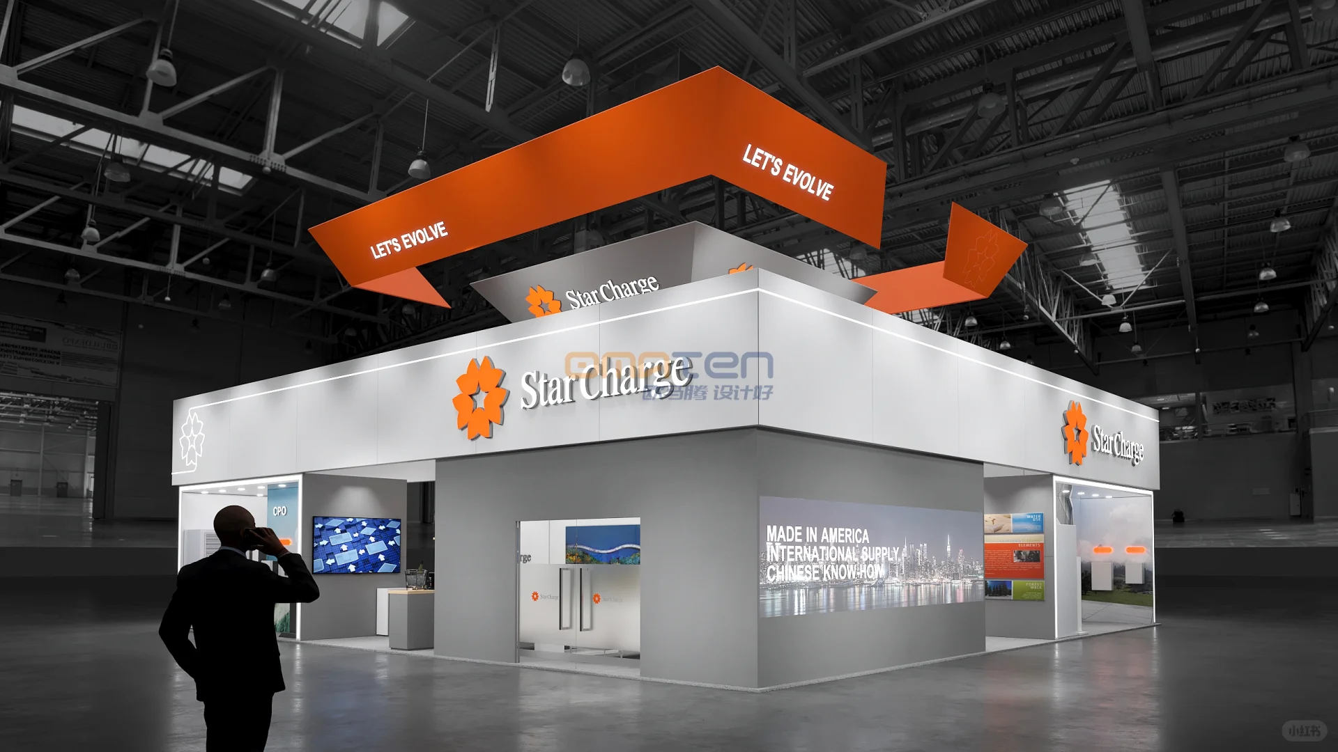 美国展会设计搭建装修丨CES展会案例