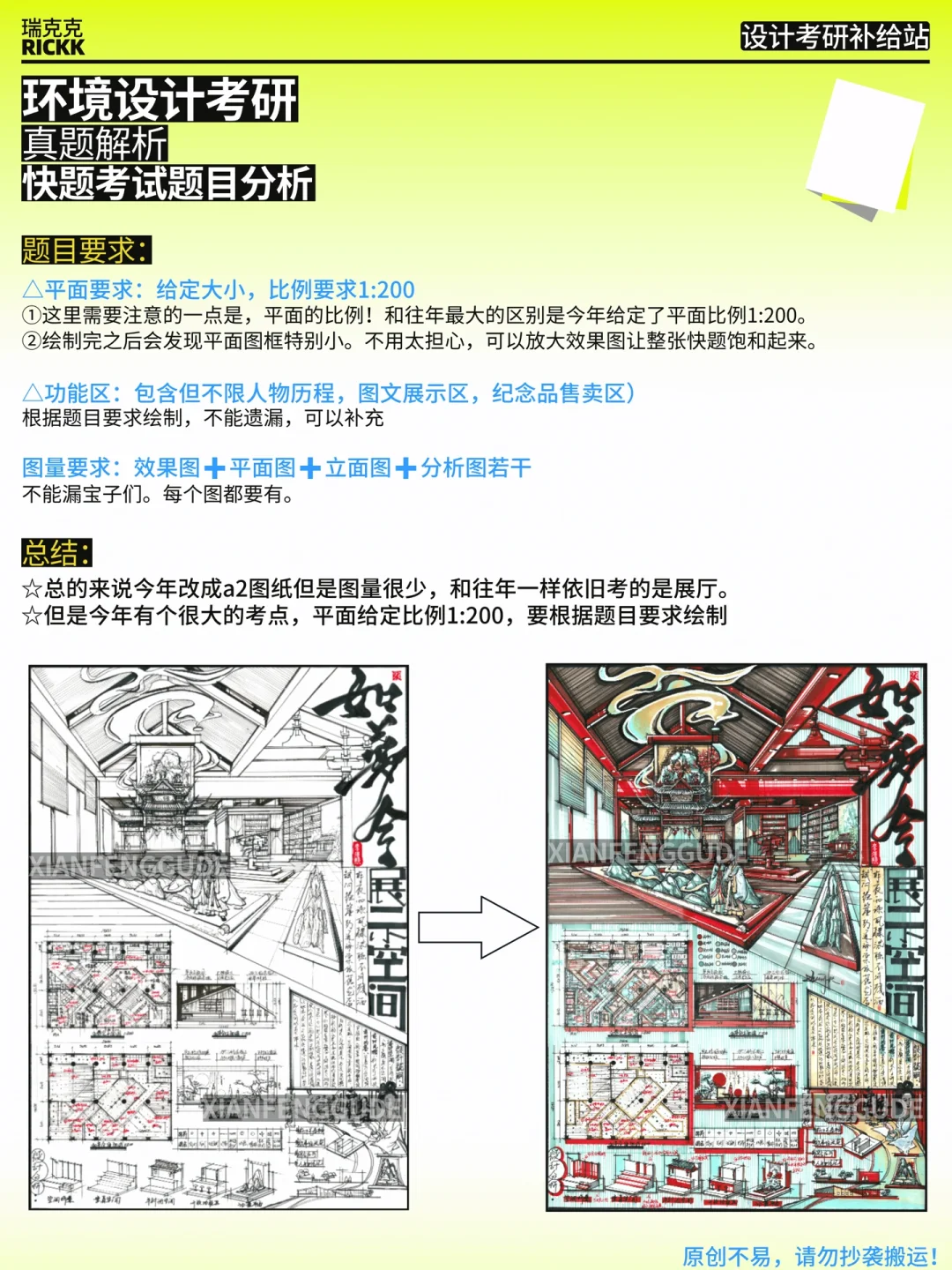 环艺考研|南工25年快题—名人馆展示空间