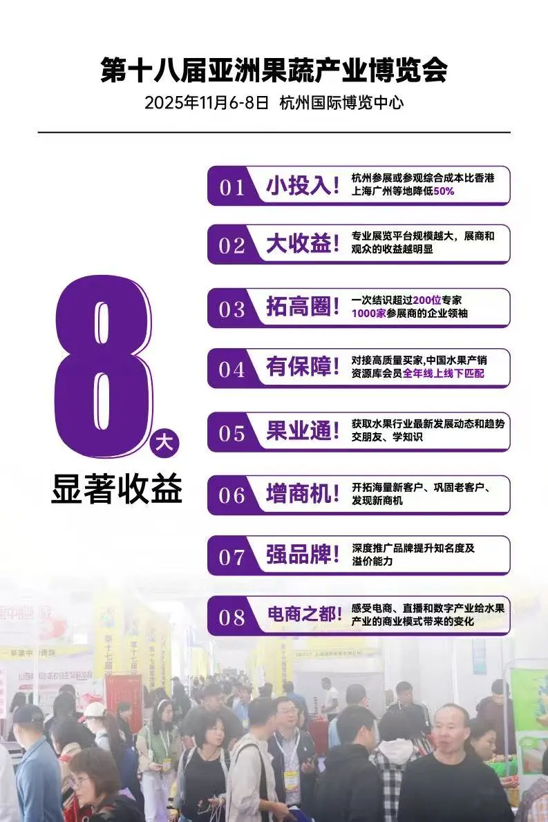 第十八届亚洲果蔬产业博览会火热招商中