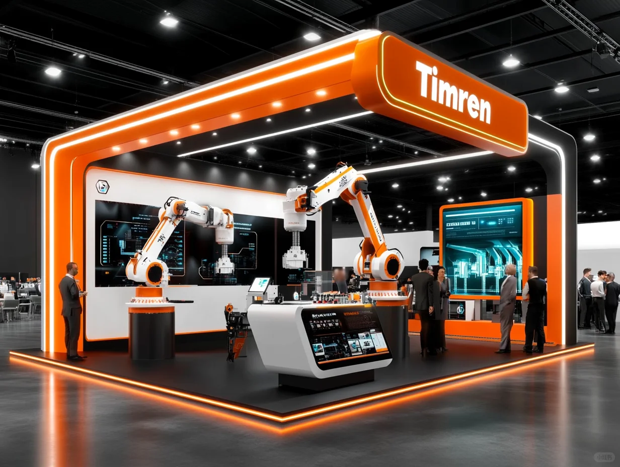 099｜挑战100天100套展台案例｜工业机械类