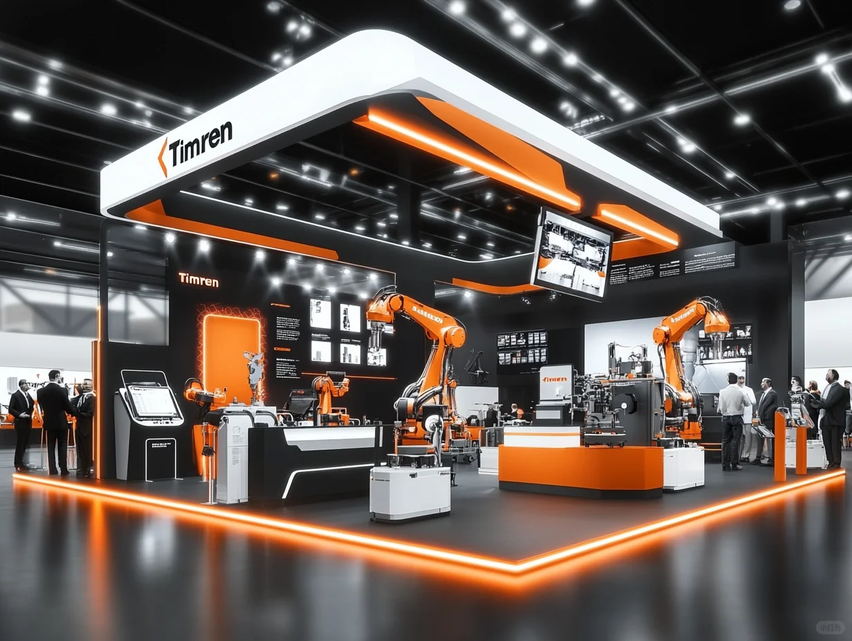 099｜挑战100天100套展台案例｜工业机械类