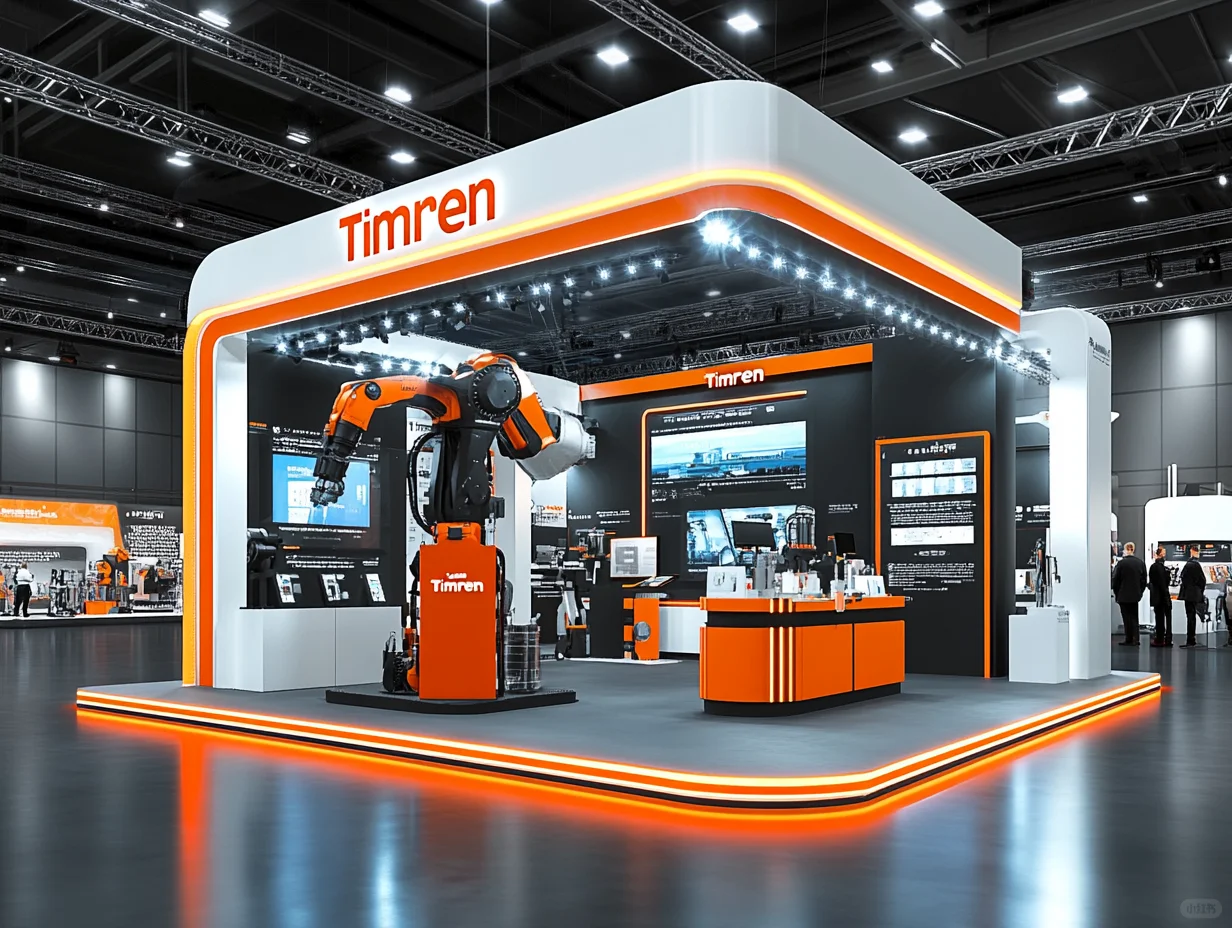 099｜挑战100天100套展台案例｜工业机械类