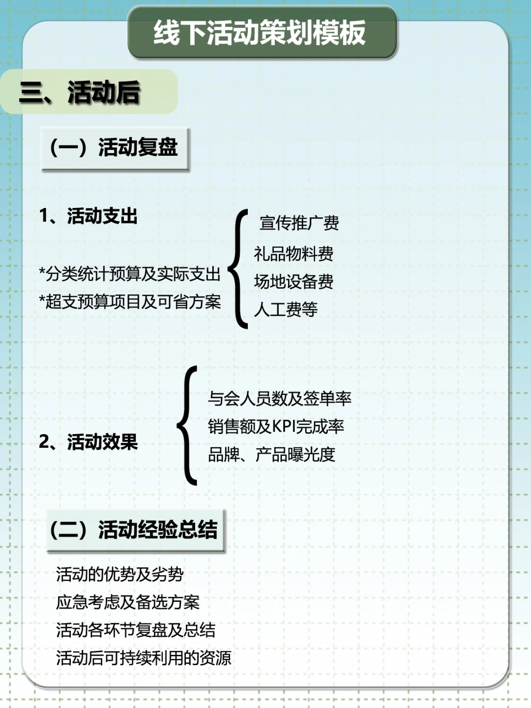 线下活动策划模版❗️去我的收藏夹落灰吧?