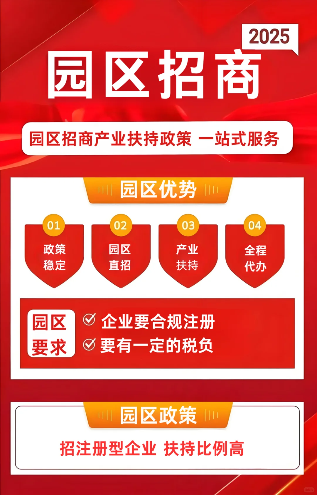 园区招商引资政策强势上线