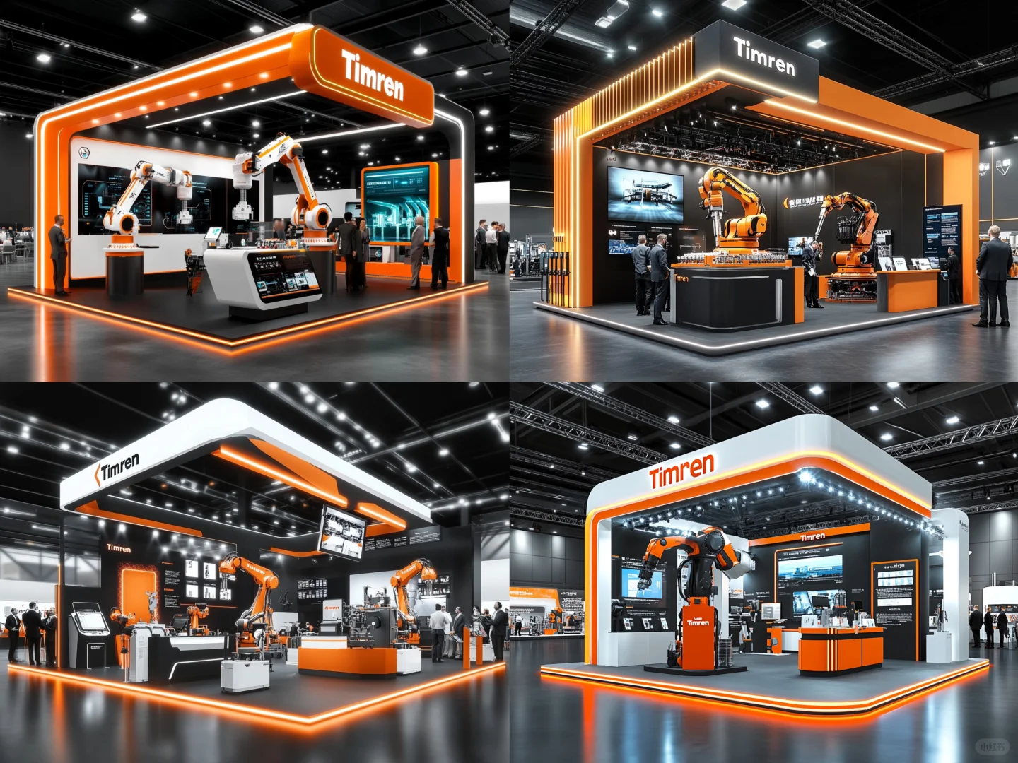 099｜挑战100天100套展台案例｜工业机械类