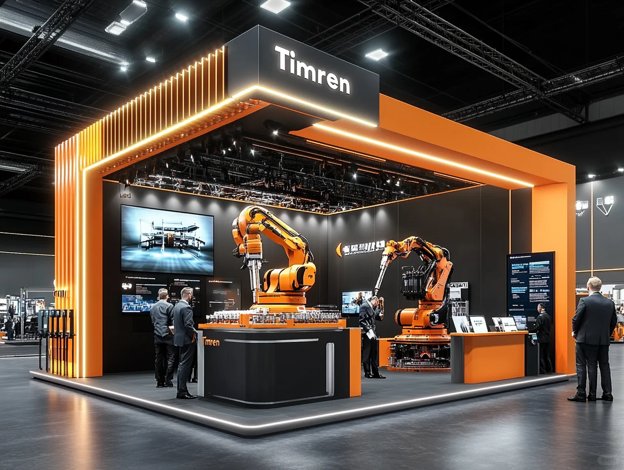 099｜挑战100天100套展台案例｜工业机械类