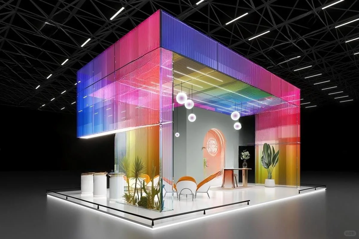 3D展厅展台模型合集｜展览无水印效果图素材