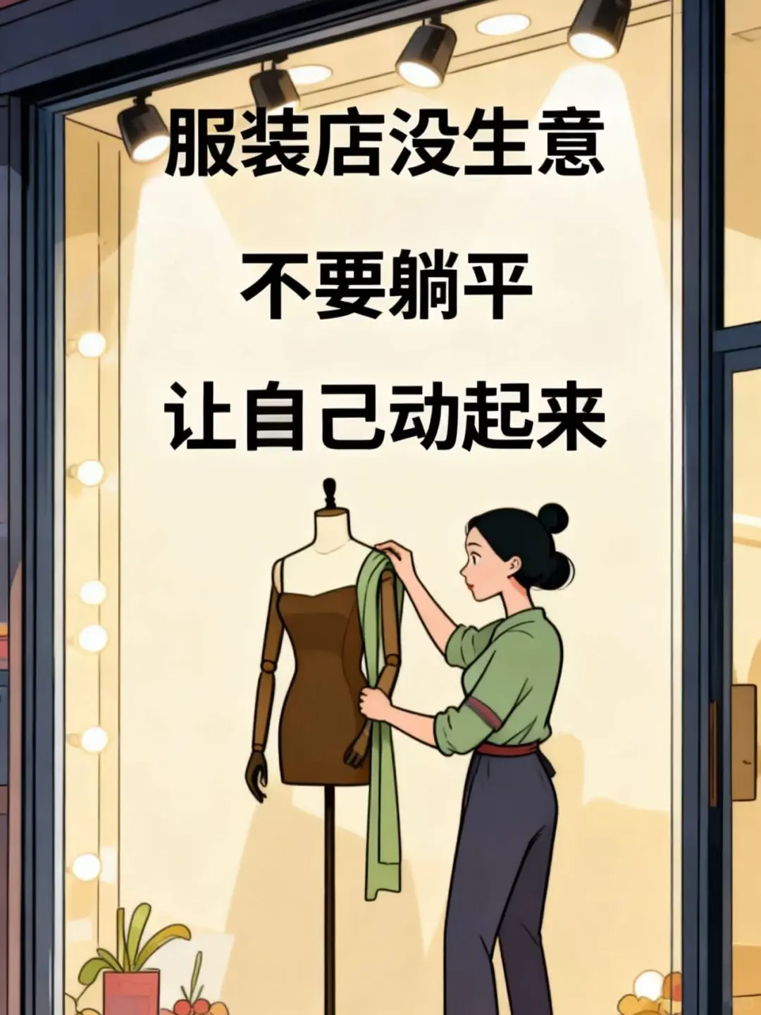‼️服装店没生意|不要躺平|让自己动起来