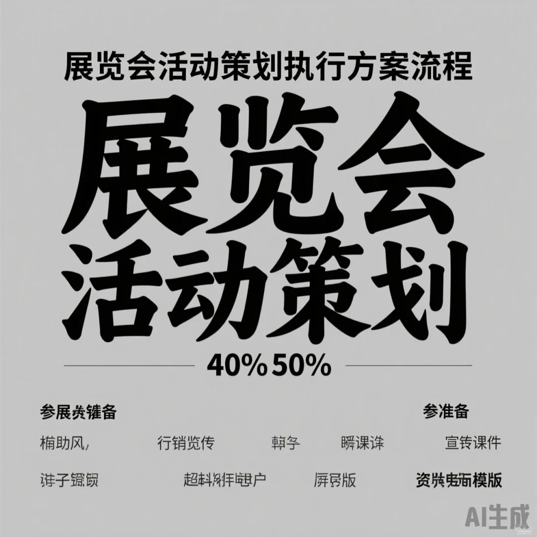 展览全流程攻略·执行到宣传模版