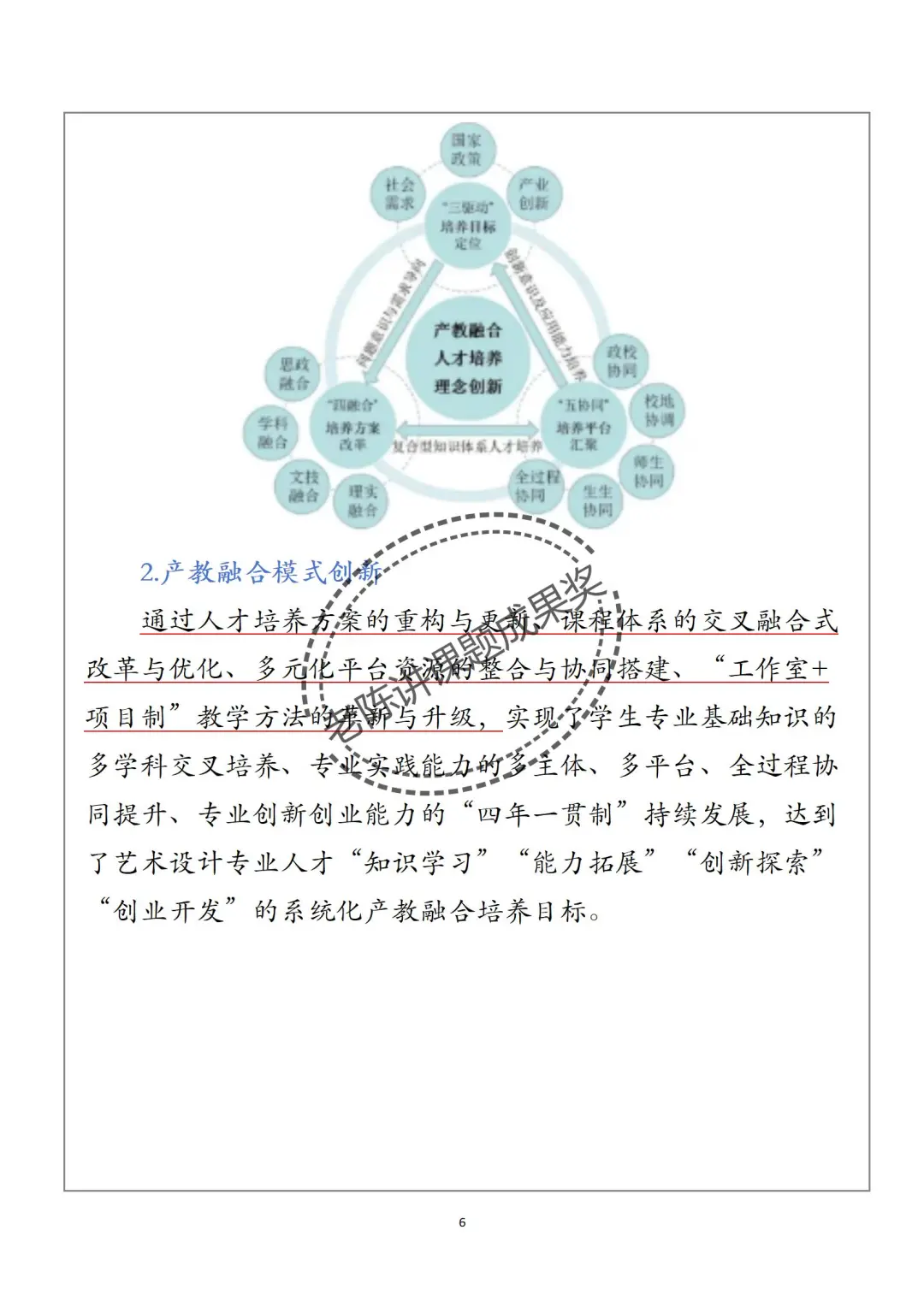教学成果奖 三驱、四融、五协同 !