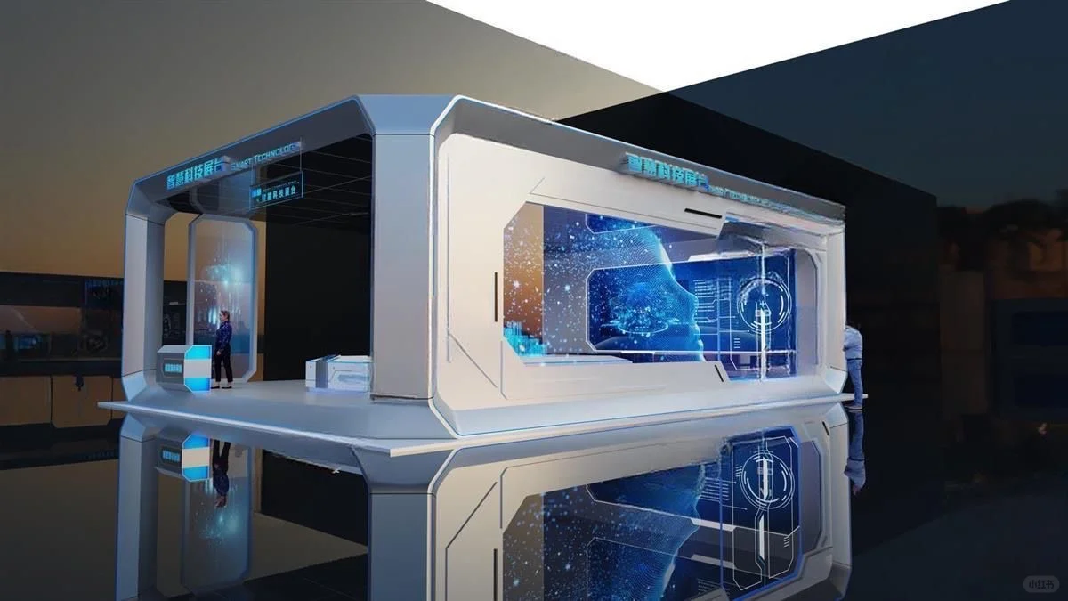 3D展厅展台模型合集｜展览无水印效果图素材