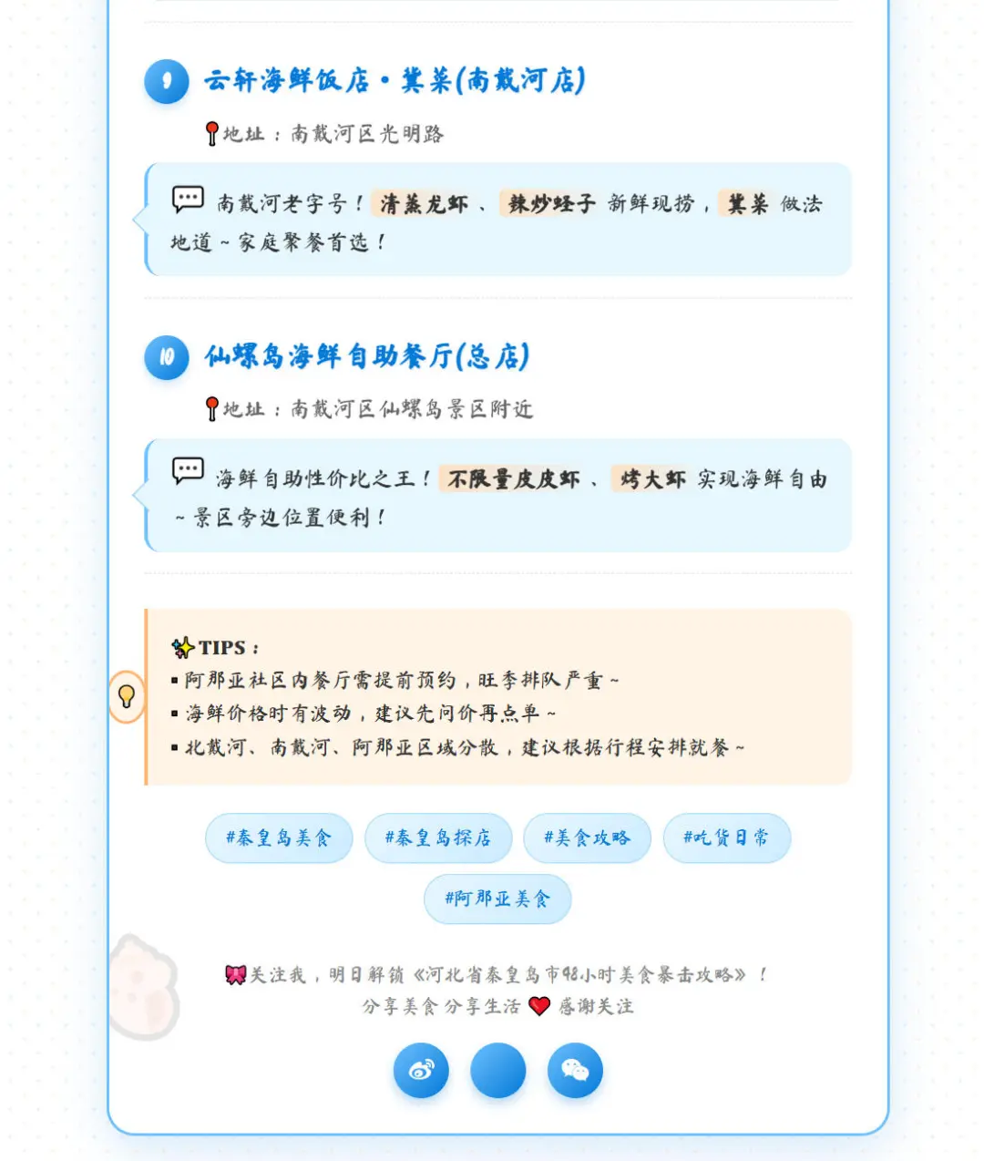 ?【秦皇岛土著整理10家必吃神店清单!】