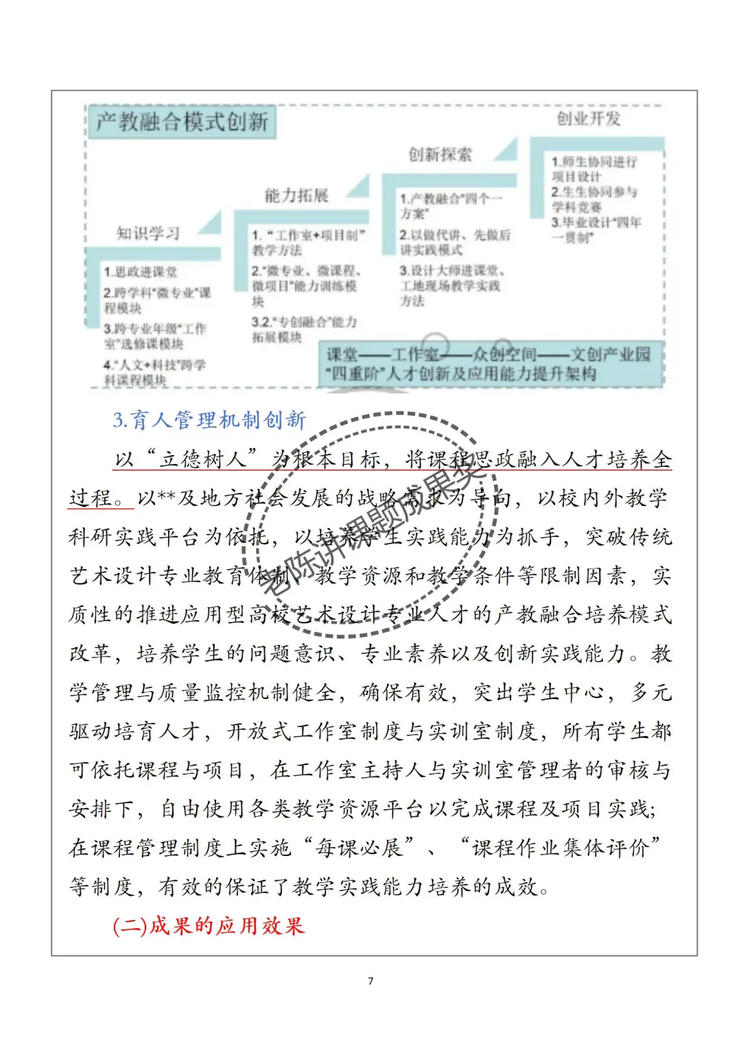 教学成果奖 三驱、四融、五协同 !