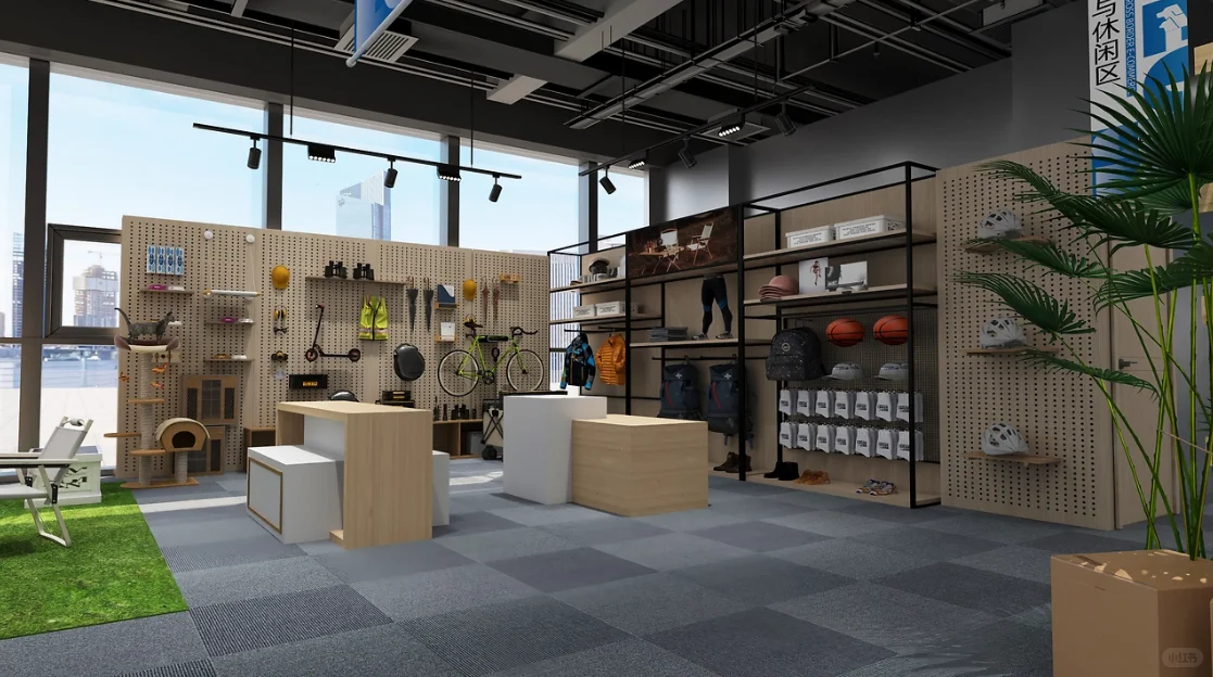 苏州跨境电商空间展厅的设计呈现出简洁现代