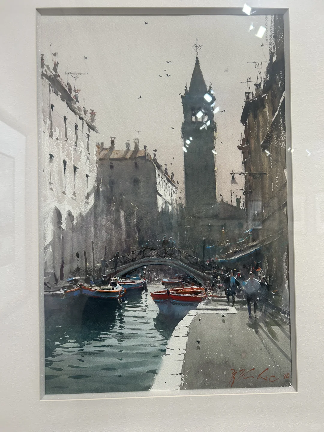 邯郸的大师水彩展